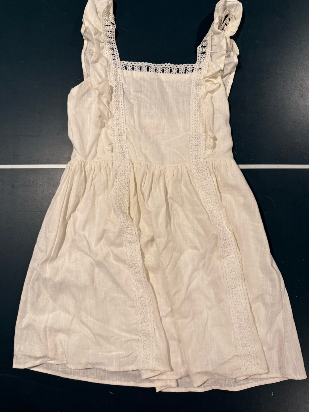 Altard State White Lace-Trim Sundress